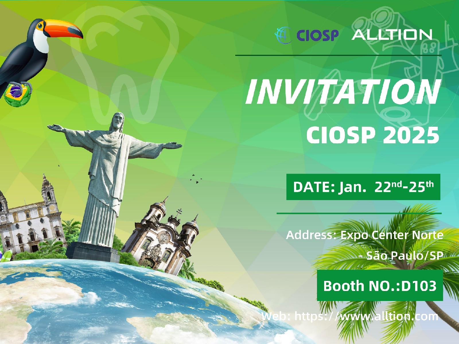 Welcome to Join us at CIOSP 2025 in Brazil!!!