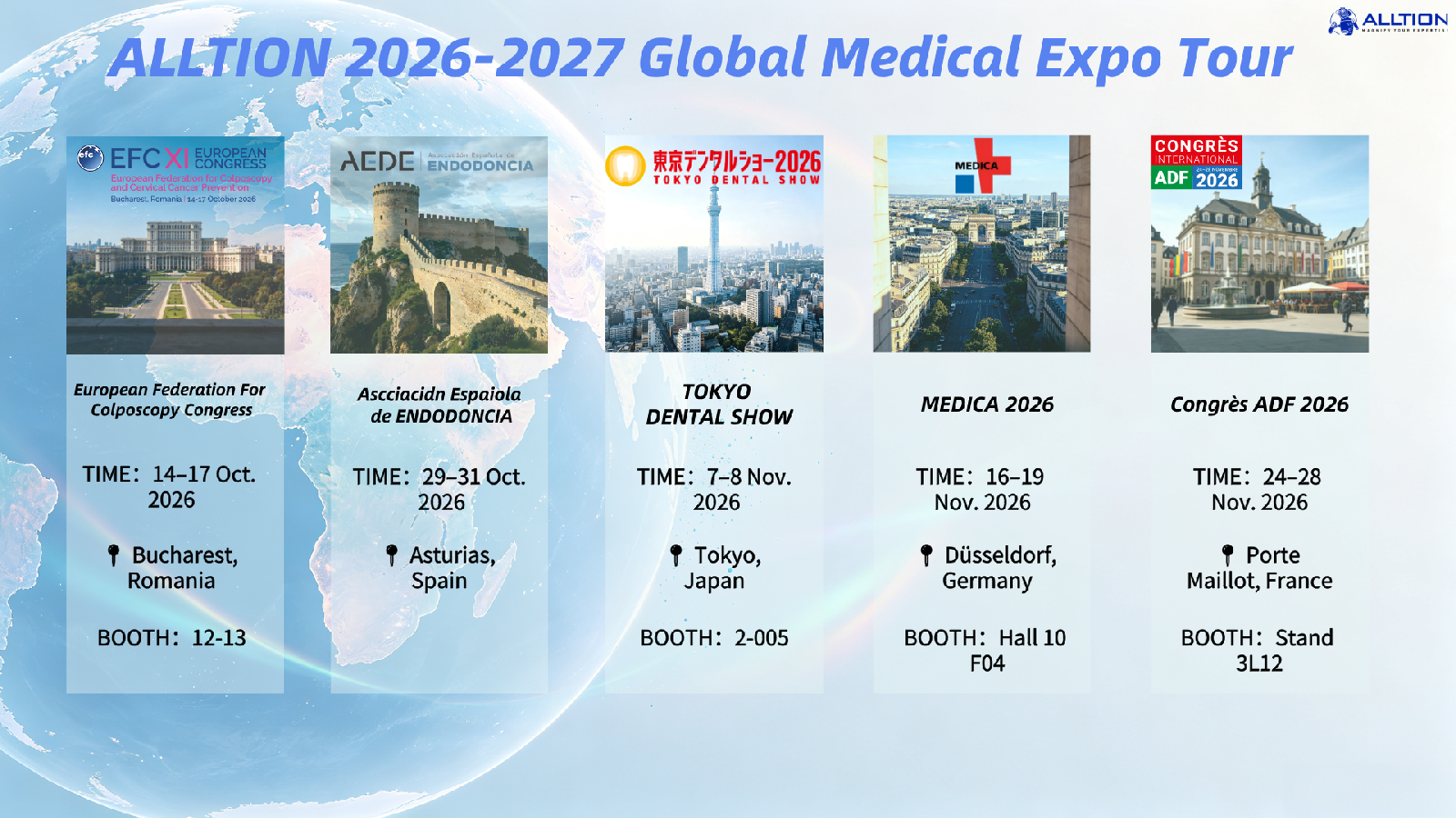 ALETlON 2026-2027 Global Medical Expo Tour